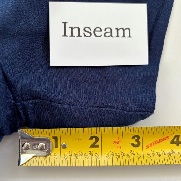 Ann Taylor Womens Linen Blend Shorts 6 Coastal Beach Summer Minimalist Preppy - Picture 7 of 9